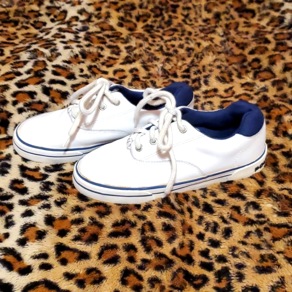 COPY - Polo Sport White Leather Lace Up Sneakers 1.5Y - Picture 2 of 6